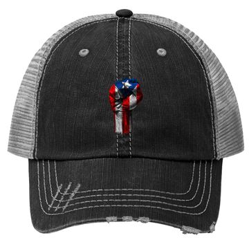 Discover Puerto Rico Fist Trucker Hat
