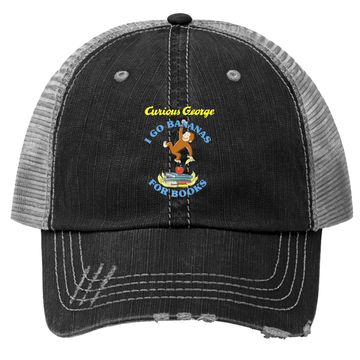 Discover Curious George I Go Bananas For Books Book Stack Trucker Hat