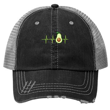 Discover Avocado Heartbeat Trucker Hat