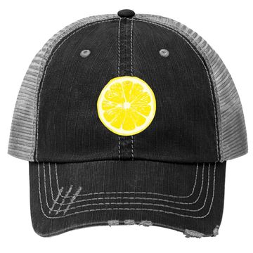 Discover Halloween Yellow Lemon Costume Fruit Trucker Hat