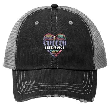 Discover Speech Language Pathology Speech Therapy Trucker Hat