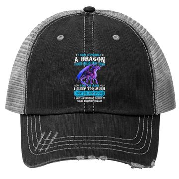 Discover I'm Probably A Dragon Lovers Gift Trucker Hat