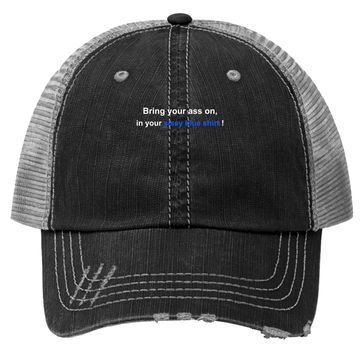 Discover Sissy Blue Trucker Hat