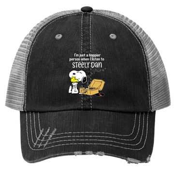 Discover Steely Dan Happier When Listen To Steely Dan Birthday Trucker Hat