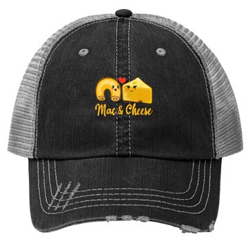 Discover Macaroni And Cheese Couple Relationship Trucker Hat