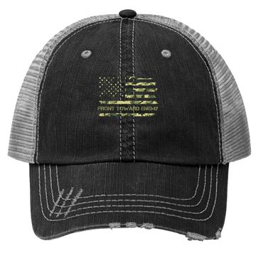 Discover Front Toward Enemy Trucker Hat