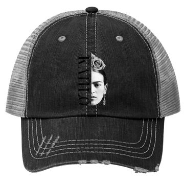 Discover Frida Kahlo Split Trucker Hat