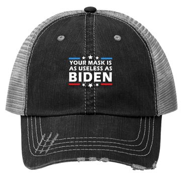 Discover Your Mask Is As Useless As Joe Biden Sucks Political Trucker Hat