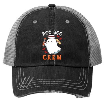 Discover Halloween Nurse Boo Boo Crew Trucker Hat