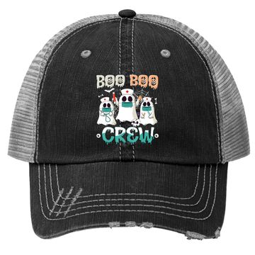 Discover Boo Boo Crew Nurse Halloween Ghost Costume Matching Trucker Hat