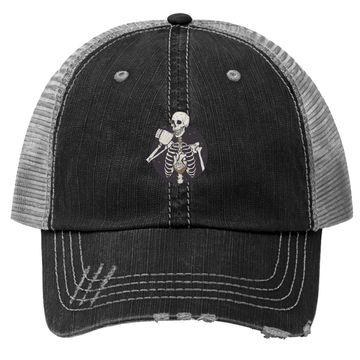 Discover Dead Inside But Caffeinated Trucker Hat