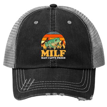 Discover Milf Man I Love Frogs Trucker Hat
