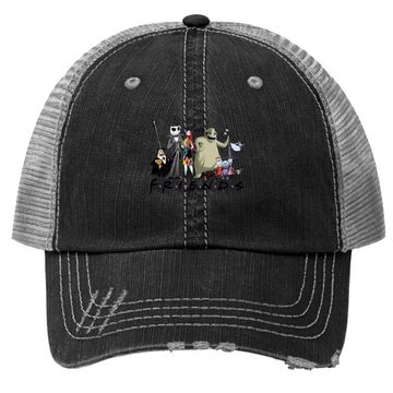 Discover Nightmare Before Christmas Characters Friends Halloween Trucker Hat