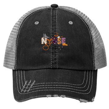 Discover Nurse Health Worker Halloween Trucker Hat