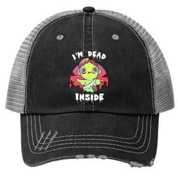 Discover I Am Dead Inside Halloween Trucker Hat