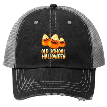 Discover Old School Halloween Candy Corn Trucker Hat