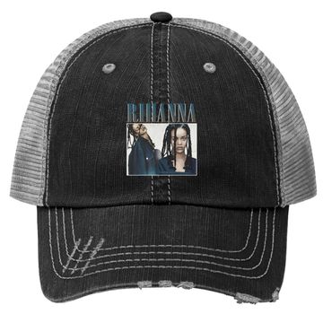 Discover Rihanna Rap Hip Hop 90s Retro Trucker Hat