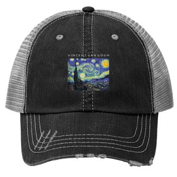 Discover Vincent Van Gogh Starry Night Trucker Hat