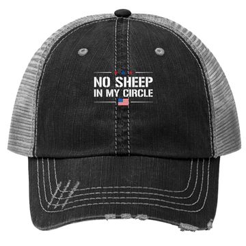Discover No Sheep In My Circle Trucker Hat