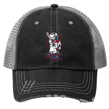 Discover Suicide Squad Harley Quinn Bat Trucker Hat