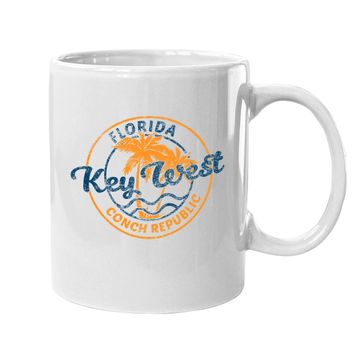 Discover Key West Vintage Emblem Basic Cotton Coffee Mug