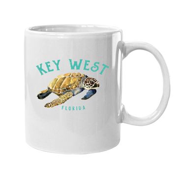 Discover Key West Florida Happy Sea Turtle Coffee Mug