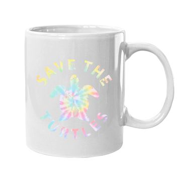 Discover Save The Turtles Tie Dye Coffee Mug