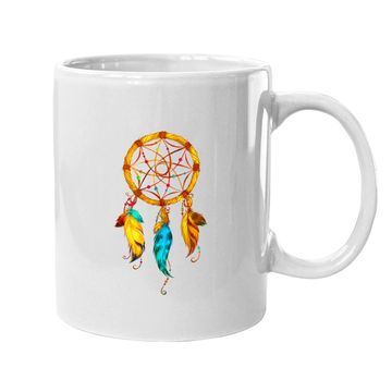 Discover Native American Dreamcatcher Feather Coffee Mug