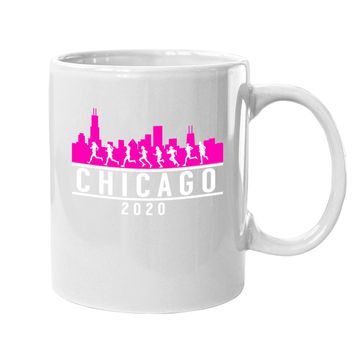 Discover Chicago Skyline Runners Coffee Mug