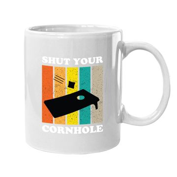Discover Shut Your Cornhole Team Champion Funny Cornhole Player Coffee Mug