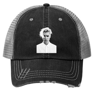 Discover Justin Bieber  Purpose Tour Photo Dateback Trucker Hat