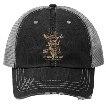 Discover Motorcycle Legend Trucker Hat