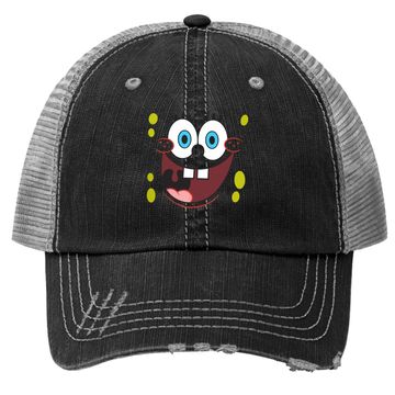 Discover Spongebob Squarepants Bright Eyed Smiling Face Trucker Hat Trucker Hat
