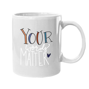 Discover Your Words Matter Speech Therapy Language Pathologist Coffee Mug