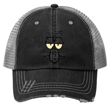 Discover Spongebob Squarepants Squidward Face Trucker Hat