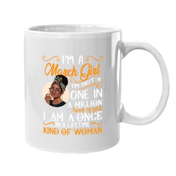 Discover I'm A March Girl Black Pisces Coffee Mug