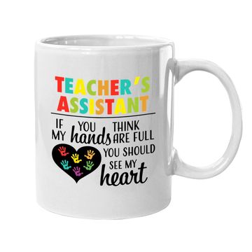 Discover Teacher Assistant Heart Quote Coffee Mug