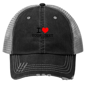 Discover I Love Custom Trucker Hat