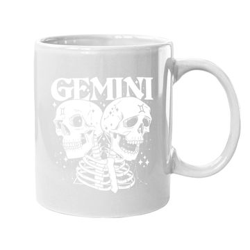 Discover Gemini Faery Crystal Witch Skull Constellation Coffee Mug