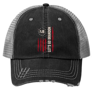 Discover Let’s Go Brandon Conservative Us Flag Trucker Hat