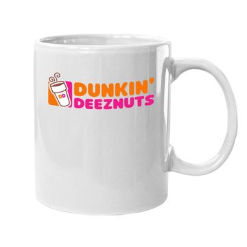 Discover Dunkin Deez Nuts Coffee Mug