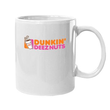 Discover Dunkin Deez Nuts Coffee Mug