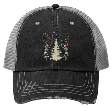 Discover Dancing Skeleton Christmas Christmas Trucker Hat