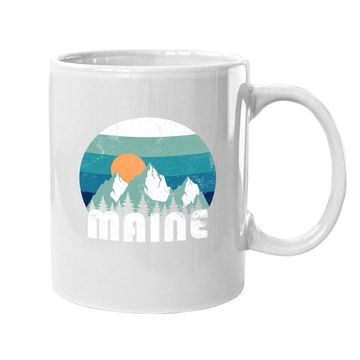 Discover Maine State Retro Vintage Coffee Mug