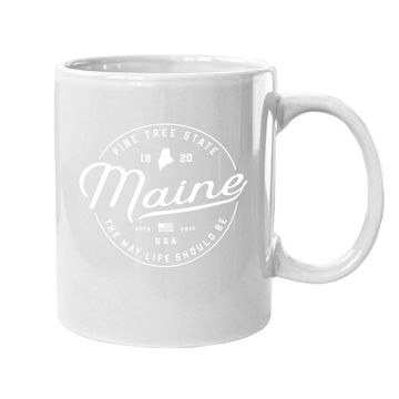 Discover Maine Us State Travel Vacation Coffee Mug