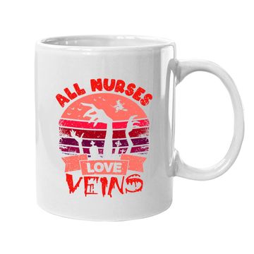 Discover Halloween Nurse Coffee Mug All Nurses Love Veins Vampire Coffee Mug