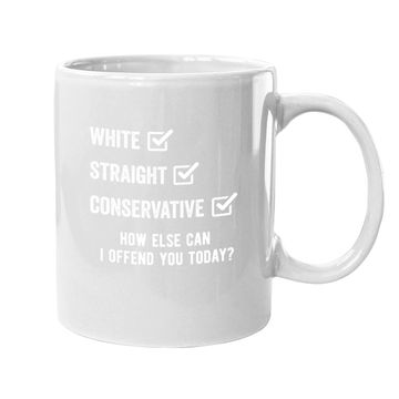 Discover Republican White Straight Conservative Funny Coffee Mug