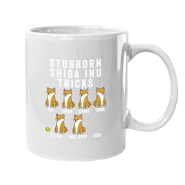 Discover Stubborn Shiba Inu Tricks Coffee Mug