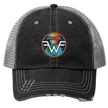 Discover Weezer Space Graphite Heather Trucker Hat