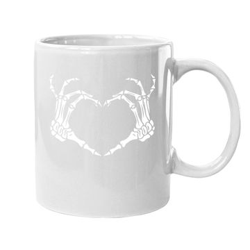 Discover Skeleton Hand Heart Sign Bones Costume Coffee Mug